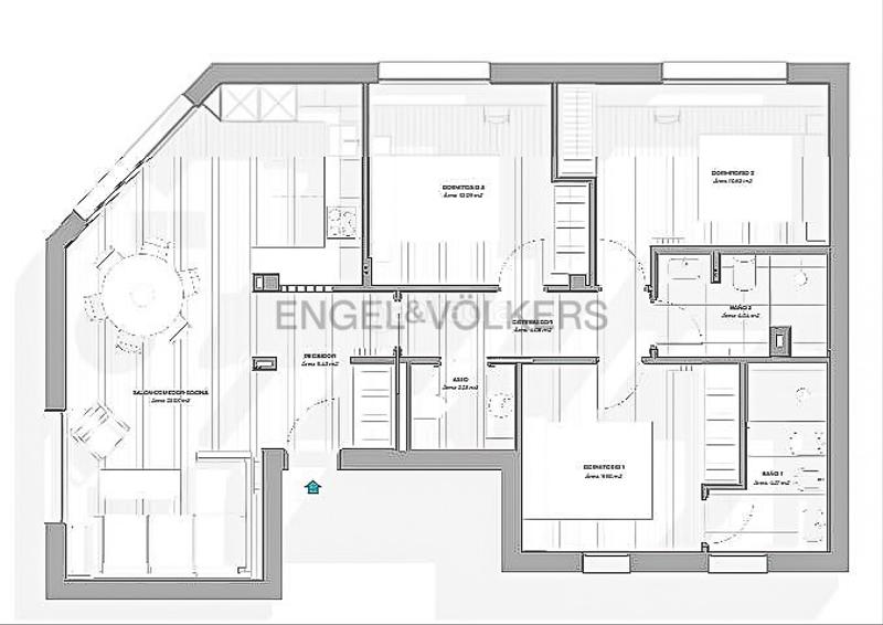 Foto 742ae208-f6f9-4730-85f7-2e355698ea38. Apartamento luminoso piso con reforma de lujo en Almagro en Madrid