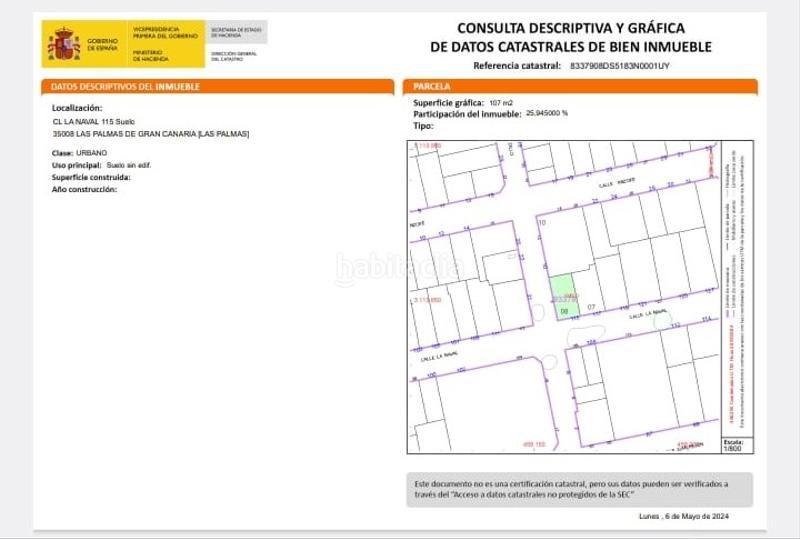 Foto 4772a12f-28df-4df2-929f-6ae2b9300262. Terrain résidentiel dans calle la naval 115 dans Isleta Palmas de Gran Canaria (Las)