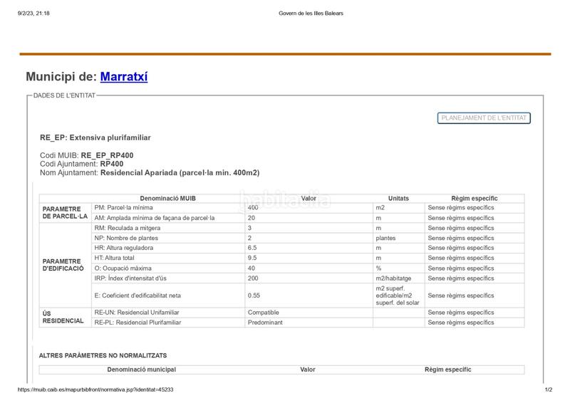 Foto e5390f68-95a0-421a-bc49-a82347f38622. Terrain résidentiel dans avinguda de can carbonell 49 dans Marratxí