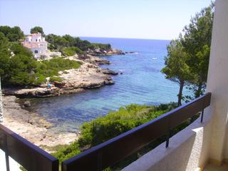 Apartament a Les Tres Cales. Apartamento en 1 línea de mar con vistas al mar en urbanización