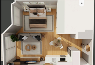Appartement à Canido 57. Acogedor estudio en urbanización con piscina
