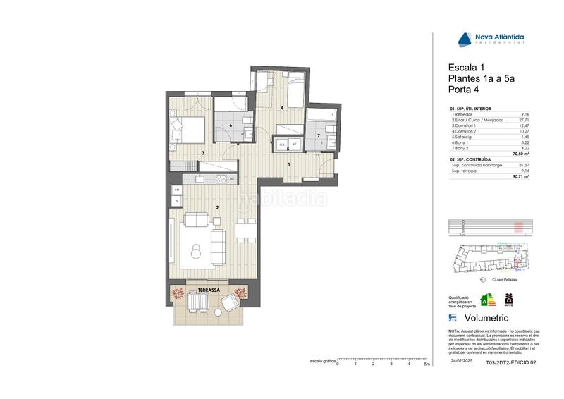 Foto 67e55f2c-ba68-4258-a125-4d2063815573. Pis 81m<sup>2</sup> amb calefacció aparcament a Estadi-Santa Anna Vic
