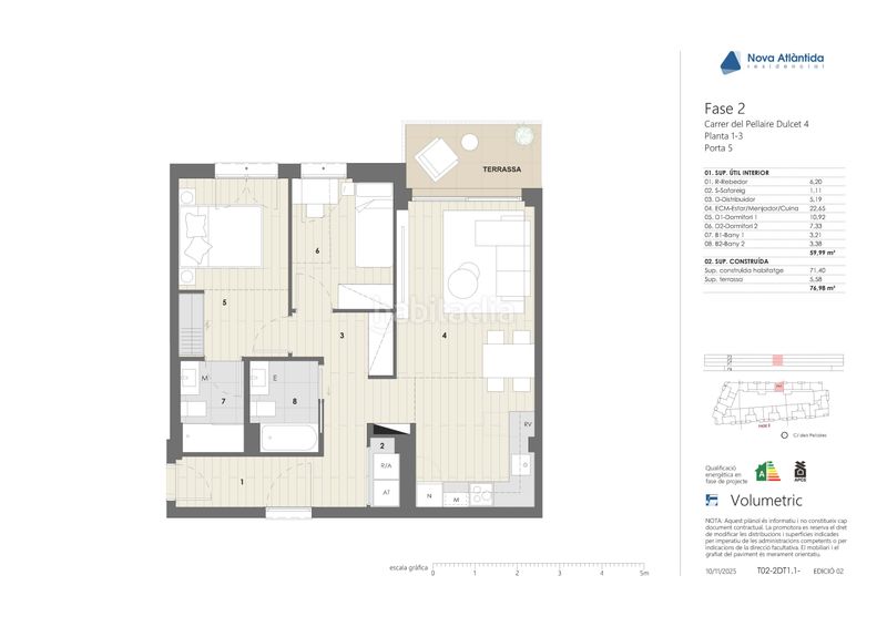 Foto 3eeea055-e996-4124-8e54-b5964ae556f9. Planta baixa 59m<sup>2</sup> amb calefacció aparcament a Estadi-Santa Anna Vic