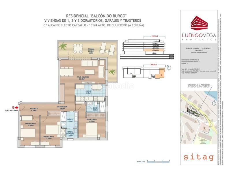 Foto bcfd208f-b32b-4093-8838-b3b9279b5920. Pis amb aparcament piscina a Portádego - Vilaboa Norte Culleredo