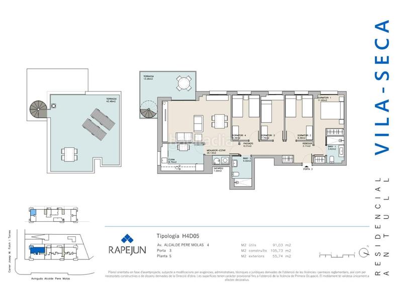 Foto 37b1edb5-9700-4fb5-94c1-d6e2f6952349. Penthouse 106m<sup>2</sup> in avinguda de l'alcalde pere molas 2 in Vila-seca