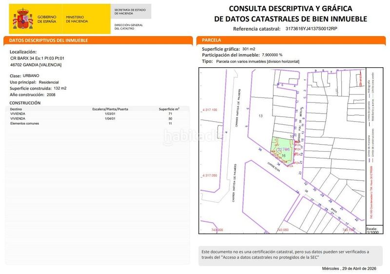 Foto 072d0755-bd03-4f7a-89b2-214e1b15fb8e. Dúplex a calle barx 34 a Beniopa - Sant Pere Gandia