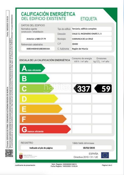 Foto 5b7c26f9-ba65-4f44-a8fa-7ab7a39f610d. Edifici a calle ingeniero onate 5 a Caravaca de la Cruz