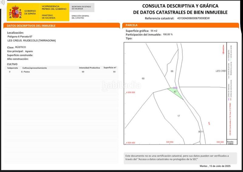 Foto 8c6b7f14-c9c2-410a-b4b0-e81f0fd97197. Terreno residenziale in carrer de dalt in Riudecols