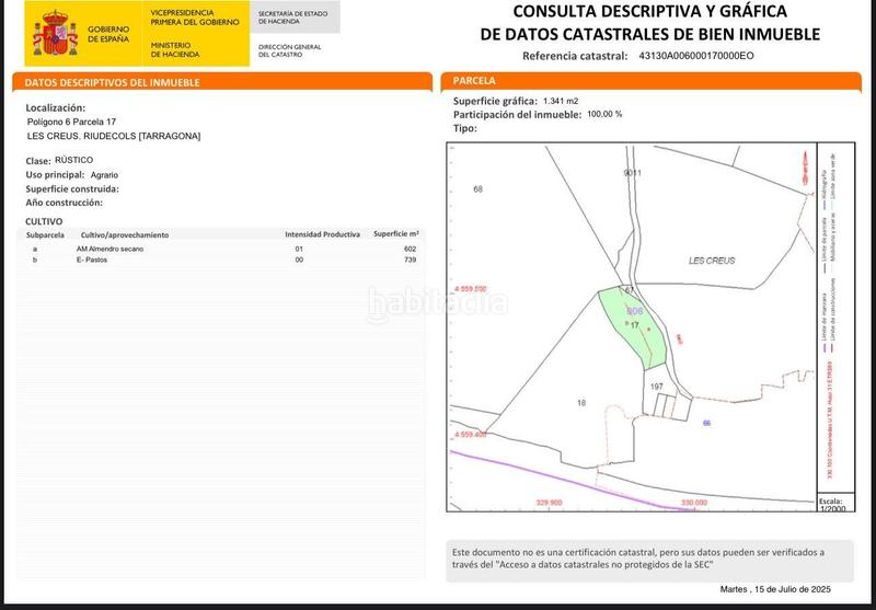 Foto a53272dc-741a-4377-8e45-dd6ab8cf256b. Terreno residenziale in carrer de dalt in Riudecols