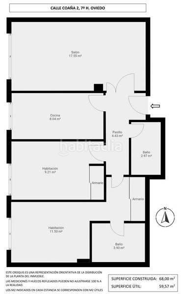 Foto a21d29d2-f8a5-4dab-9803-03e08d2804f6. Pis a calle coaña 2 a La Florida Oviedo