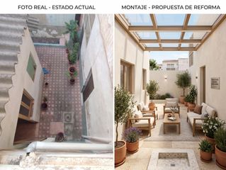 Casa in Plaza Castelar - Mercado Central. Edificio independiente con patio y terraza junto a plaza castela