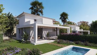 Casa aparellada  Dels geranis. Elegante villa en el complejo residencial sunrise bay, cala roma