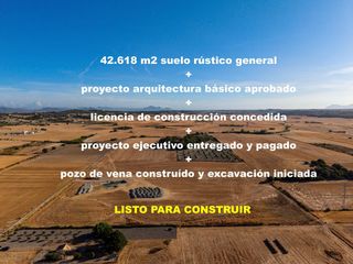 Fondo rustico  Polígono parcela 207 2. Terreno con proyecto y licencia para vivienda de obra nueva  pro