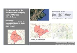 Finca rústica a Alfara de Carles. Finca mas del marraco con permisos para hacer un camping