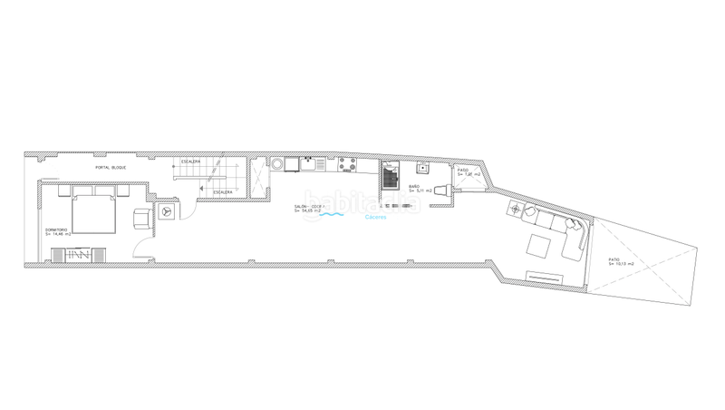 Foto 9a1e741d-457c-46c0-beed-b29b49e6dad8. Location appartement dans Casco Antiguo Cáceres