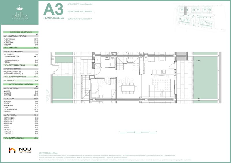Foto 157f7432-6460-45c7-b060-1301610a738e. Casa adossada 194m<sup>2</sup> amb calefacció aparcament piscina a Polinyà