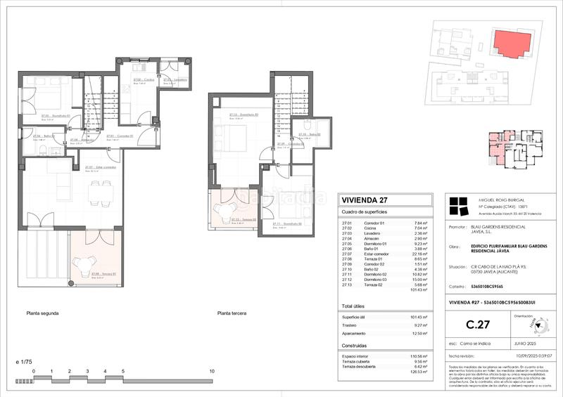 Foto 14738970-2e43-4fe7-a7d8-a29036919703. Dachwohnung in carretera del cap de la nau pla 50d in Xàbia