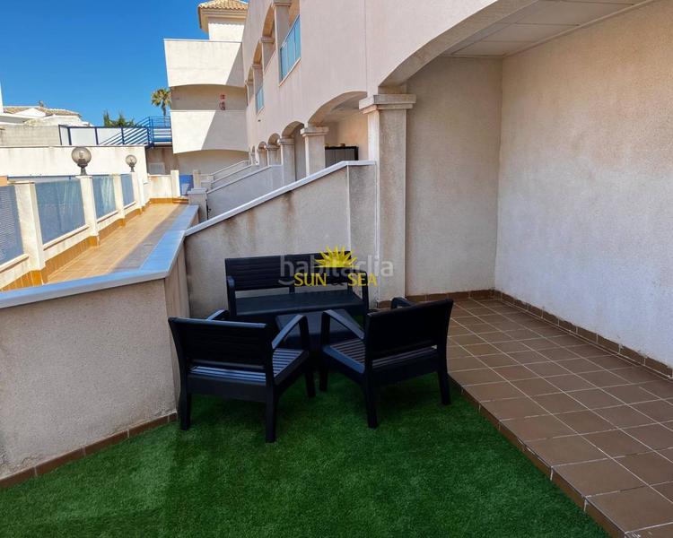 Foto 0304bb59-9534-46b1-b9ca-bcb7d7036b44. Lloguer apartament amb calefacció piscina a La Zenia Orihuela