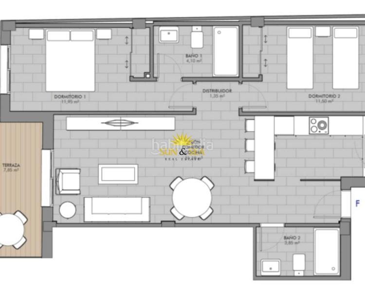 Foto 00eabe22-4e66-4132-8024-b2a8be7f984f. Location appartement avec chauffage parking piscine dans Alcázares (Los)