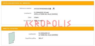 Terreno residenziale  Calle canalejos. Venta de solar urbano en la torre del valle