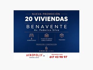 Pis a Benavente. Nueva promoción de 20 viviendas ubicadas en benavente, zamora