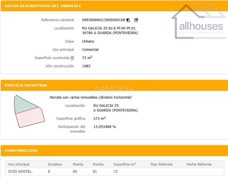 Foto f29ca766-9968-47bd-872f-1fc8b0b5bd3e. Local comercial en Guarda (A)
