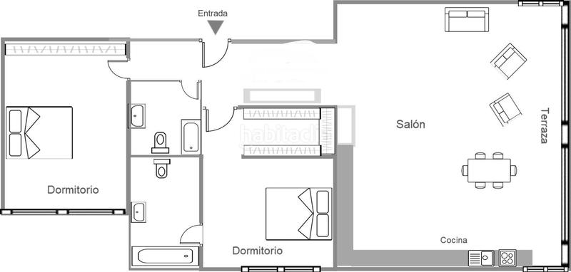 Foto afc1c696-ba6f-43b4-a4b3-5a417de9fd94. Zweistöckige wohnung in Playa Poniente Benidorm