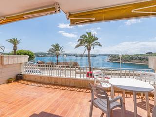 Location Appartement à Tanques del Carme-Fort de l´Eau. Piso en planta baja con terraza y vistas al puerto en alquiler