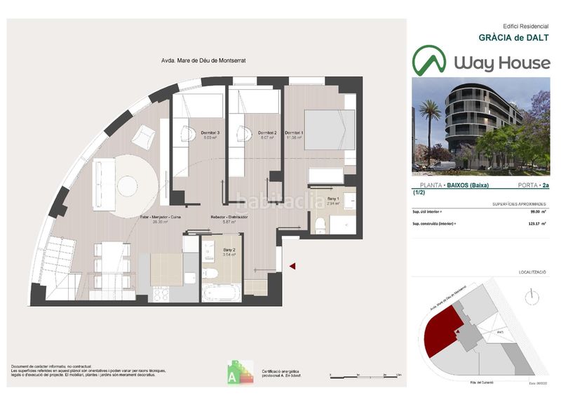 Dúplex 123m2 en ronda del guinardó 1 en La Salut Barcelona - Imagen 11
