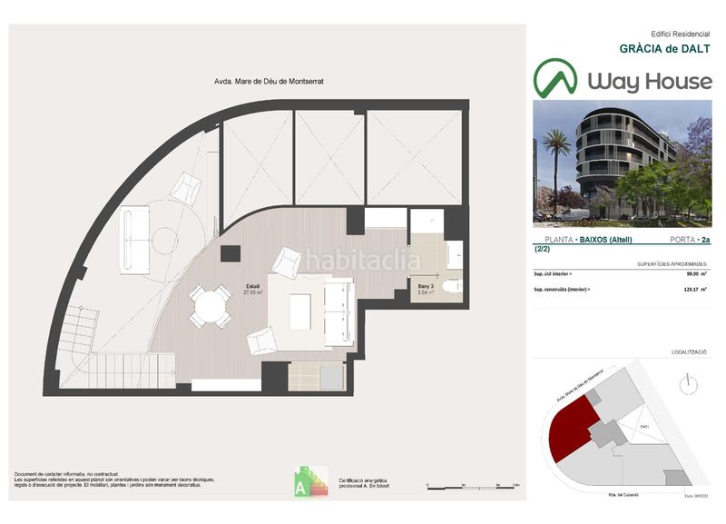 Dúplex 123m2 en ronda del guinardó 1 en La Salut Barcelona - Imagen 12