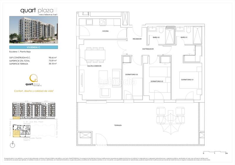 Foto d1127621-b807-41f5-834d-bba8a0bff93f. Affitto piano terra 98m<sup>2</sup> in carrer doctor juan bautista peset aleixandre 30 in Quart de Poblet