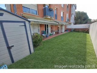 Etagenwohnung  Carretera santiga. Bajos con jardin  pinetons  ripollet