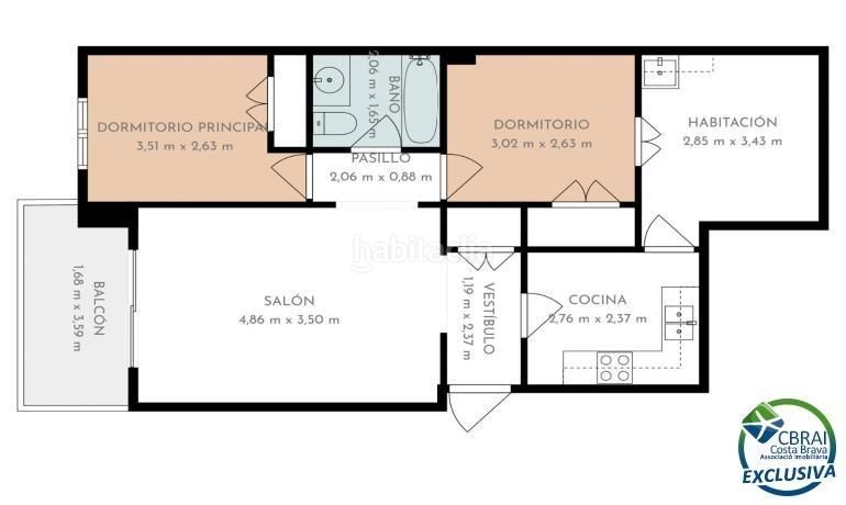 Foto 1334f1cd-2447-43be-ac04-6100f81e4f0f. Apartament amb calefacció a Centre Roses