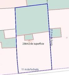 Residential Plot in Tomelloso. Casa solar con 236m2 de parcela y 11 de fachada por don víctor p