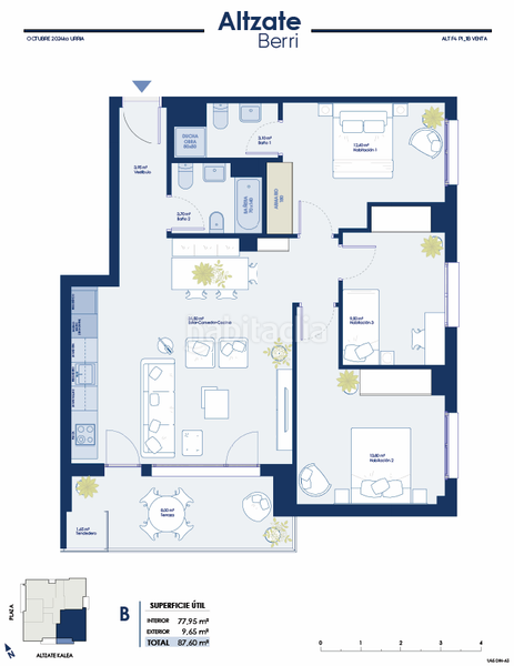 Foto 8f6eb99f-1e72-4424-9801-60ef5126b655. Appartamento 87m<sup>2</sup> con riscaldamento parcheggio in Capuchinos - Galtzaraborda Errenteria