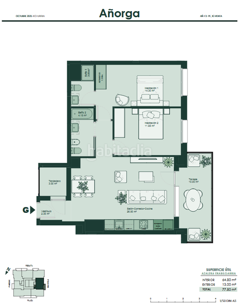 Foto 1858546d-d994-4357-932f-789165135f94. Pis 77m<sup>2</sup> amb calefacció aparcament a Añorga - Zubieta - Atotxa Erreka Donostia - San Sebastián