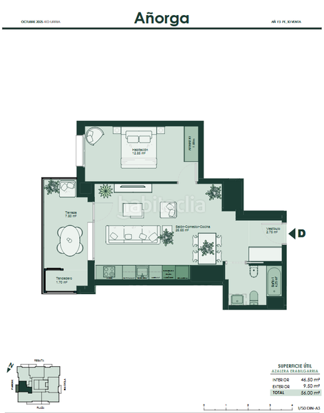 Foto 9403ff19-6c4c-4ffa-83ce-f63983538fa5. Pis 56m<sup>2</sup> amb calefacció aparcament a Añorga - Zubieta - Atotxa Erreka Donostia - San Sebastián