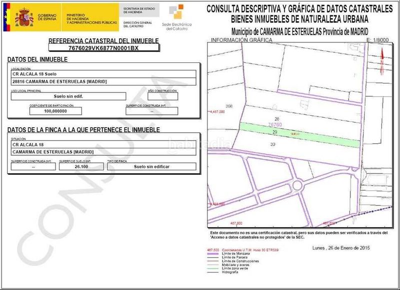 Foto e2490315-9894-4d44-8727-e0b617d39e8d. Terreny residencial a Camarma de Esteruelas