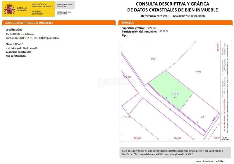 Foto 587209c3-eb37-487f-be6d-382229bb699a. Terreny residencial a Cuzcurrita de Río Tirón