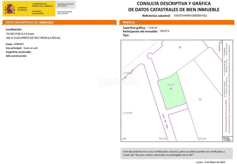 Foto 94e44d33-4dc2-4039-9046-8774c075d3dc. Terreny residencial a Cuzcurrita de Río Tirón
