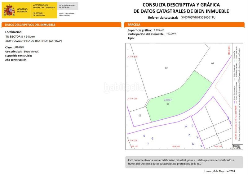 Foto d55fc581-c52a-44c7-b4c1-cc9591776642. Terreny residencial a Cuzcurrita de Río Tirón
