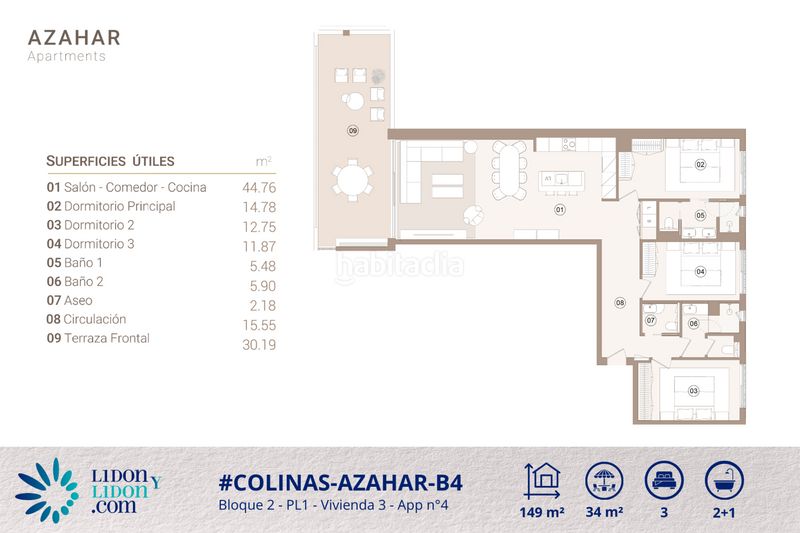 Foto e12b9ada-0fea-49ea-9707-255e1d4863d1. Apartament amb calefacció aparcament piscina a Lomas de Campoamor - Las Ramblas Orihuela