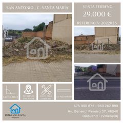 Residential Plot  Calle requena san antonio. Solar urbano en calle carretera de san antonio, san antonio - re