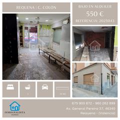 Lloguer Local Comercial  Calle de colon. Bajo comercial en calle colón, requena