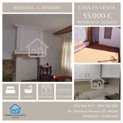 Casa adosada  Calle rosario. Se vende casa en pleno barrio de la villa de requena