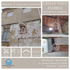 Maison  Calle san cayetano. Casa para reformar en calle san cayetano – requena