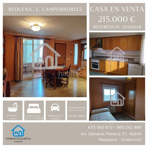 Foto f5cfba9b-63c9-4a3d-92a6-e9b18afd6652. Casa adossada amb xemeneia aparcament a Requena