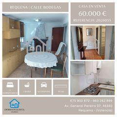 Maison  Calle de las bodegas. Casa de pueblo con mucho potencial en requena – 60.000 €