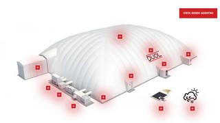 Nau industrial a Picadueñas. Carpa presostatica refrigerada