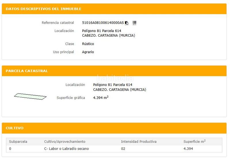 Foto 346b203d-c50a-4574-b5a7-813ea3fda46a. Fondo rustico in La Magdalena - Molinos Marfagones Cartagena